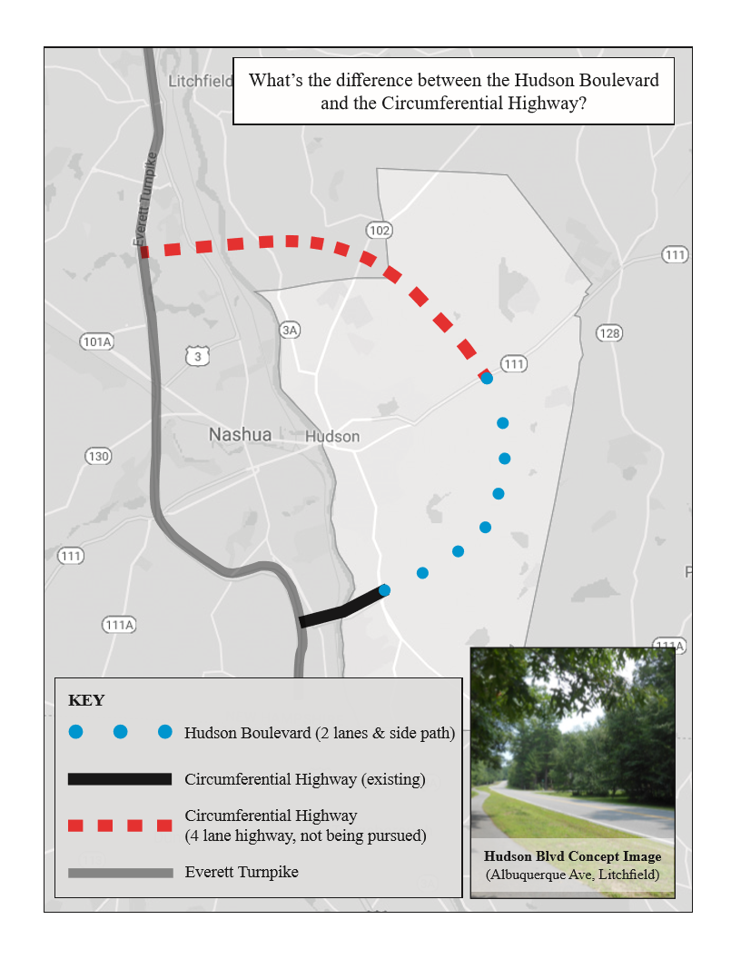 Hudson Nh Gis Map Hudson Boulevard Vs. Circumferential Highway | Hudson New Hampshire