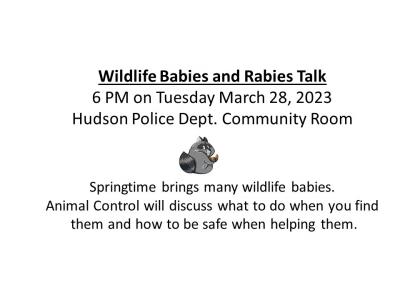 HPD Animal Control Wildlife Talk 3/28/23
